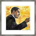 Barack Obama 02 Framed Print