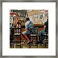 Barbershop Dog Framed Print