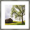 Barn And Tree Framed Print