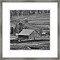 Barn In The Valley Framed Print