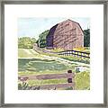 Barn On Bay Head Road View #2 Framed Print