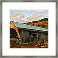 Bartonsville Covered Bridge Framed Print