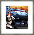 Bat Woman New Car Framed Print