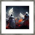 Battle Angels Fighting In Heaven And Hell 03 Framed Print