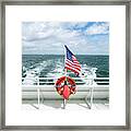 Bayside Ferry View Framed Print