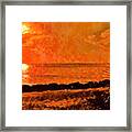 Beach Orange Framed Print