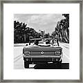 Beach Road  - 1965 Mustang Framed Print