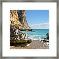 Beach, Sun And Mediterranean Sea - Cala Moraig 2 Framed Print