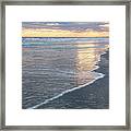 Beach Sunset Along The Crystal Coast Of North Carolina Framed Print