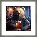 Bear Beer Buddy 05 Framed Print