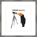 Bear Camera Framed Print