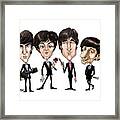 Beatles 1965 In Color Framed Print