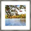 Beautiful Autumn Lake At Indian Boundary Framed Print