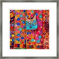 Beautiful Flowers At The Otavalo Market In Ecuador Framed Print