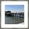 Beautiful Seascape Of The Santa Monica Pier Framed Print
