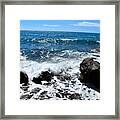 Beautiful Seascape With Waves Framed Print