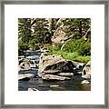 Beautiful Water Of The South Platte River Framed Print
