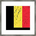 Belgium Flag Framed Print