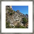 Bernia Mountain Range Framed Print