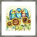 Best Friend Bluebirds Framed Print