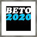 Beto Orouke For President 2020 Framed Print