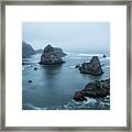 Between Dawn And Sunrise At Arch Rock Picnic Area, No. 2 Framed Print