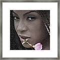 Beyonce Knowles And Lyrics Framed Print