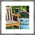 Bicycle Bench3 Framed Print