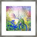 Bicycle In The Mist Framed Print