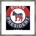 Biden For President 2024 Framed Print