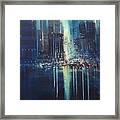 Big City Blues Framed Print