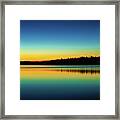 Big Lake Twilight Framed Print