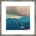 Big Tooth Reservoir Seen From Pikes Peak 14,115ft Framed Print