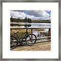 Biking In Algonquin Park Framed Print