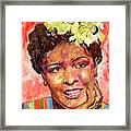 Billie Holiday Smiling Portrait Framed Print