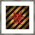 Biohazard Red Framed Print