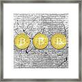 Bitcoin Price Resistance 80000 Dollars Framed Print