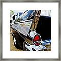 Black 57 Chevy Bel Air Framed Print