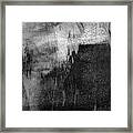 Black And Grey Modern Abstract Expressionist Dissonance 2 Framed Print