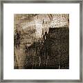 Black And Tan Modern Abstract Expressionist Dissonance 2 Framed Print
