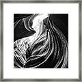 Black Arizona Series - Antelope Canyon Natural Wonder Framed Print
