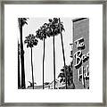 Black California Series - The Beverly Hills Hotel Framed Print