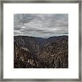 Black Canyon The Gunnison National Park Framed Print