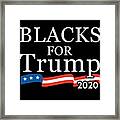 Black Conservatives For Trump 2020 Framed Print
