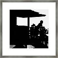 Black Florida Series - Lifeguard Framed Print