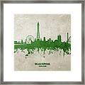 Blackpool England Skyline #50 Framed Print