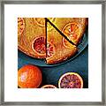 Blood Orange Cake Framed Print