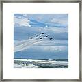 Blue Angels Over The Gulf Of Mexico Framed Print