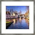 Blue Bruges Framed Print