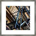 Blue Dire Escape 2 Framed Print